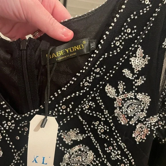 Babeyond- Flowery Multi-Layer Maxi Mermaid Plus Size Dress - Picture 12 of 17